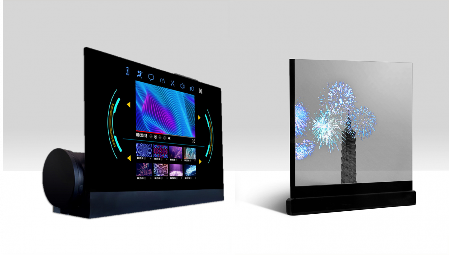 可卷式、折迭性、高透明